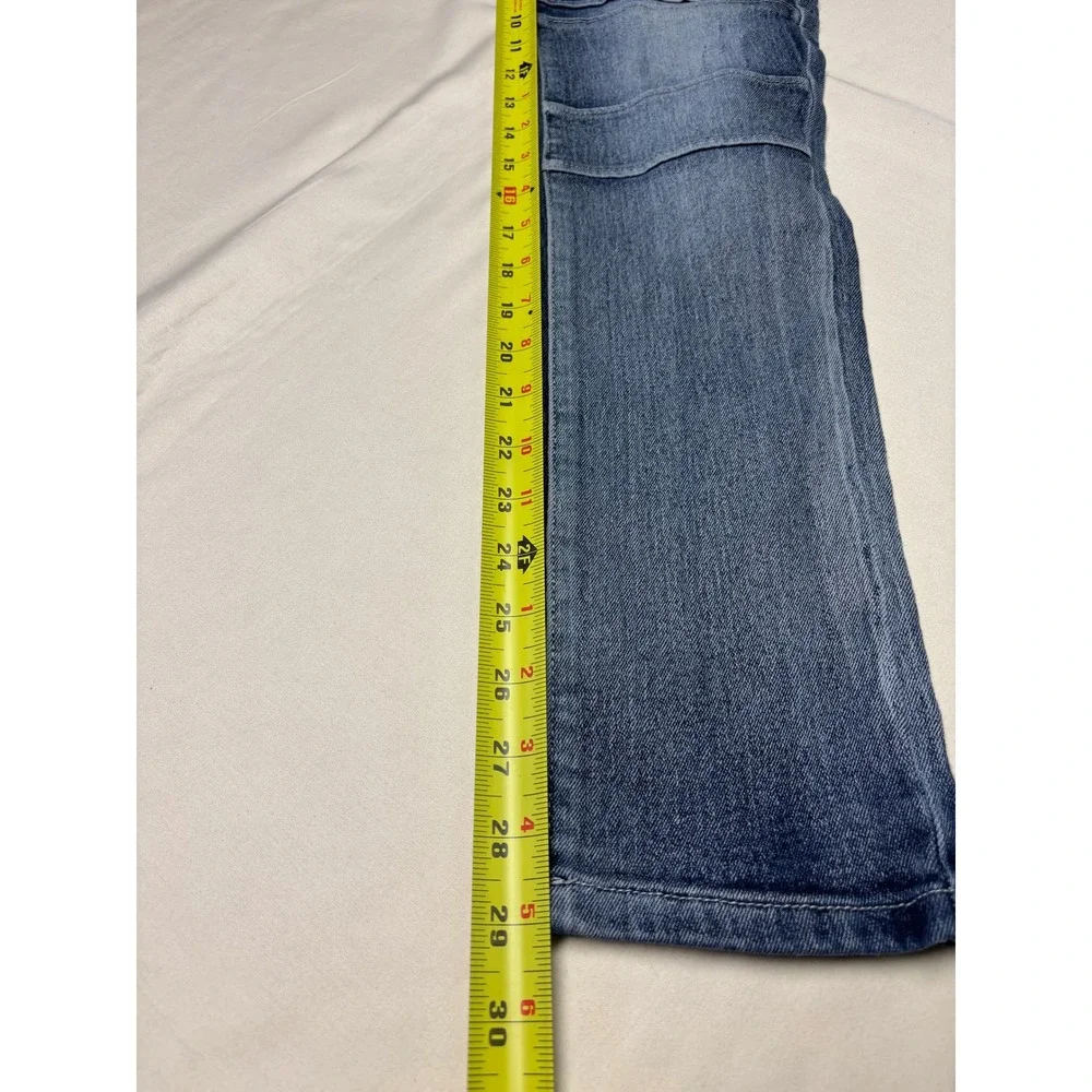 Southpole Mens Skinny Moto Biker Jeans‎ Blue Distressed Ribbed Denim 29x30